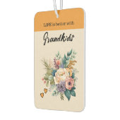 Grandkids 4 foto bloemenharten sinaasappel luchtverfrisser (Links)