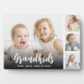 Grandkids Customized Photo Collage Plaque Fotoplaat (voorkant)