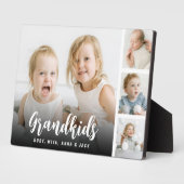 Grandkids Customized Photo Collage Plaque Fotoplaat (Zijkant)
