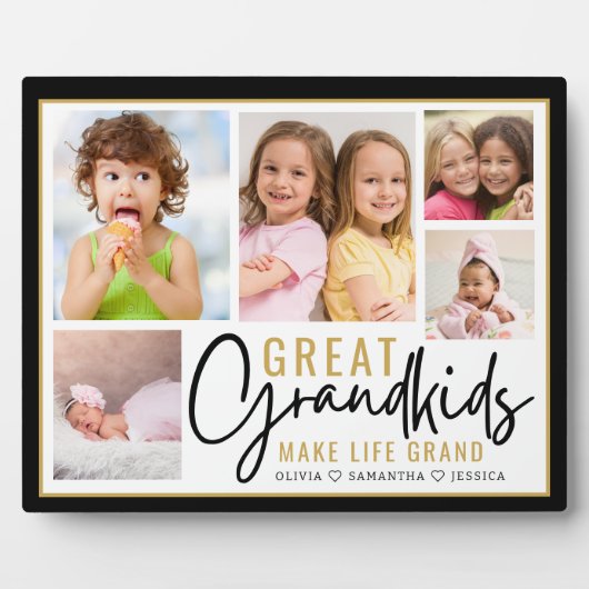 Grandkids Great Grandparents Life Quote 5 Photo Fotoplaat (Voorkant)