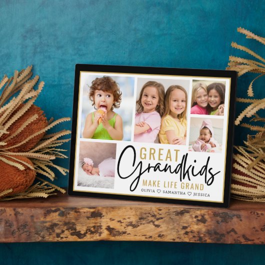 Grandkids Great Grandparents Life Quote 5 Photo Fotoplaat (Zijkant)