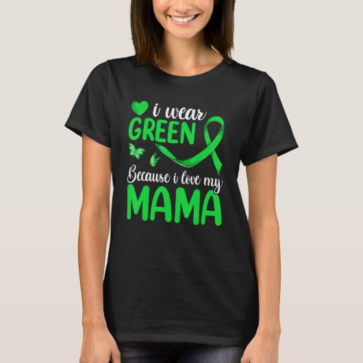 Grandkids Lymphoma Matching  I Wear Green For My M T-shirt (Voorkant)
