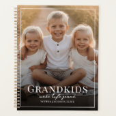 Grandkids Make Life Grand Grandparent Custom Photo Planner (Voorkant)