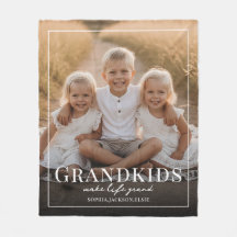 Grandkids Make Life Grand Grandparent Gift Photo