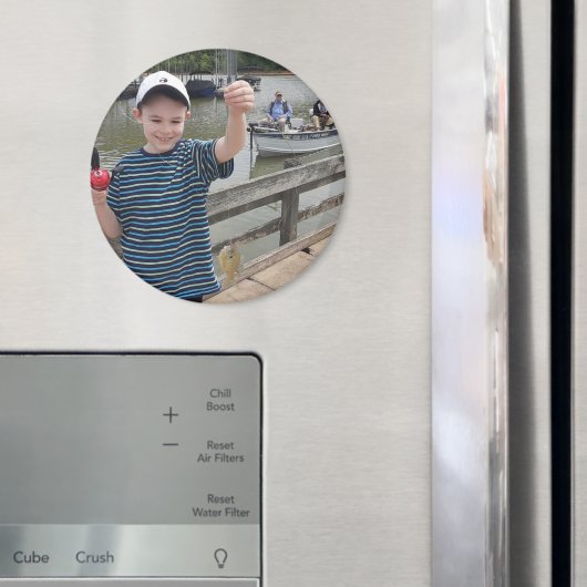Grandkids Photo Template My First Fish! Magneet (Insitu (Koelkast))