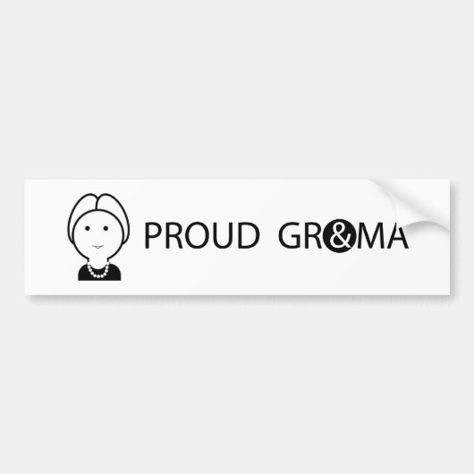 GRANDMA1_BUMPERSTICKER BUMPERSTICKER (Voorkant)