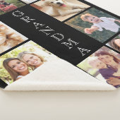 Grandma 10 Photo Collage Black Sherpa Deken (3/4)