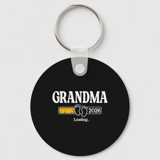 Grandma 2026 Loading Grandma Est. 2026, New Grandm Sleutelhanger (Voorkant)