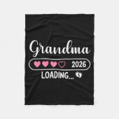 Grandma 2026 Loading New Grandma Est 2026  Fleece Deken (Voorkant)