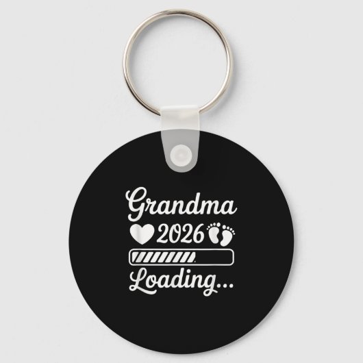Grandma 2026 Loading Pregnancy Announcement New Gr Sleutelhanger (Voorkant)