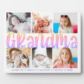 GRANDMA 6 Fotocollage Modern Gepersonaliseerd 8x10 Fotoplaat (Voorkant)