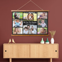 Grandma 8 Photo Collage Black