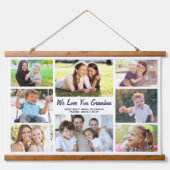 Grandma 8 Photo Collage Hangend Wandkleed (Voorkant)