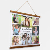 Grandma 8 Photo Collage Hangend Wandkleed (Gebogen)