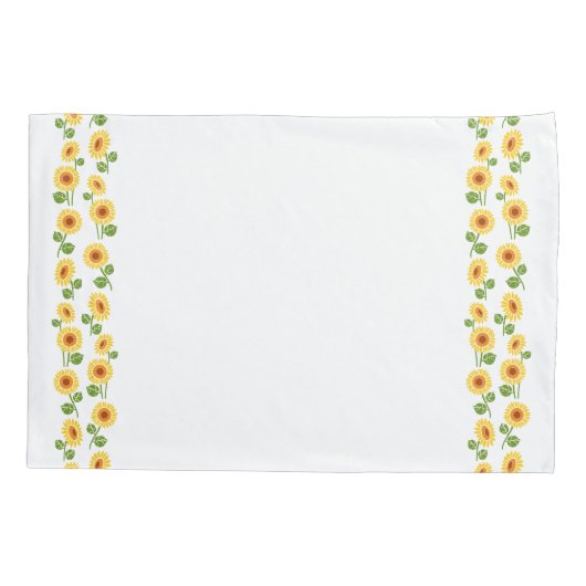 Grandma aangepast monogram zonnebloemen CC0293 Kussensloop (Achterkant)