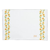 Grandma  aangepast monogram zonnebloemen CC0293 Kussensloop (Voorkant)