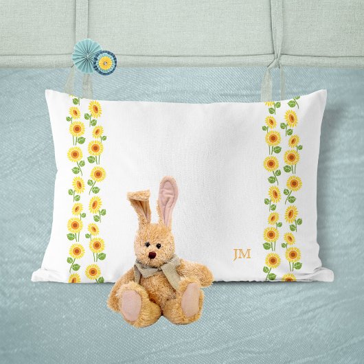 Grandma  aangepast monogram zonnebloemen CC0293 Kussensloop