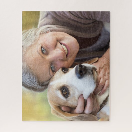 Grandma And Dog Legpuzzel (Verticaal)