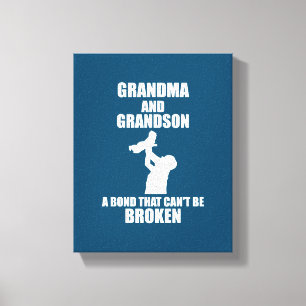 Grandma And Grandson A Bond That Cant Be Broken Canvas Afdruk