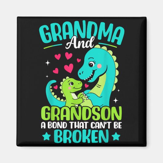Grandma And Grandson A Bond That Can't Be Broken D Magneet (Voorkant)