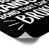 Grandma And Grandson A Bond That Can't Be Broken Poster (Hoek)