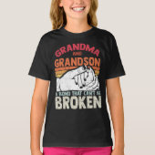 Grandma and Grandson A Bond that Can't be Broken T-shirt (Voorkant)