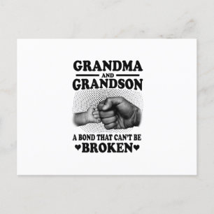 Grandma And Grandson Bond That Cant Be Broken Gift Aankondigingskaart