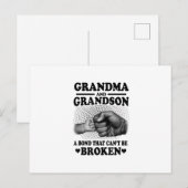 Grandma And Grandson Bond That Cant Be Broken Gift Aankondigingskaart (Voorkant / Achterkant)