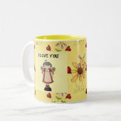 Grandma Angel Tweekleurige Koffiemok (Voorkant links)