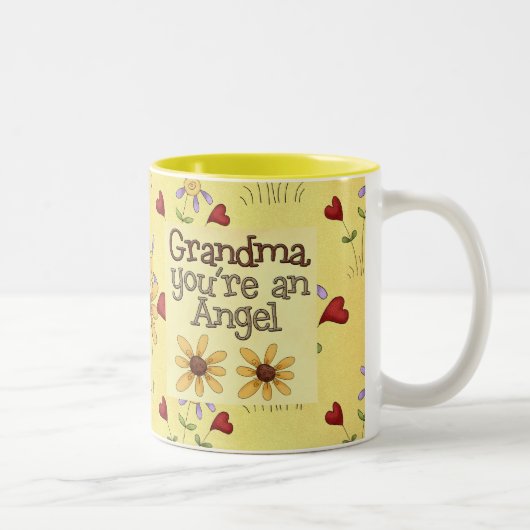 Grandma Angel Tweekleurige Koffiemok (Rechts)