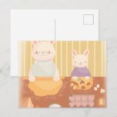 Grandma Baking Cookies Briefkaart (Voorkant / Achterkant)