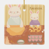 Grandma Baking Cookies Keramisch Ornament (Achterkant)