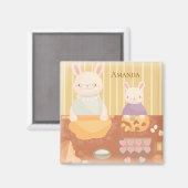 Grandma Baking Cookies Magneet (Voorkant / Achterkant)