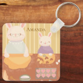 Grandma Baking Cookies Sleutelhanger (Achterkant)