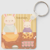 Grandma Baking Cookies Sleutelhanger (Achterkant)