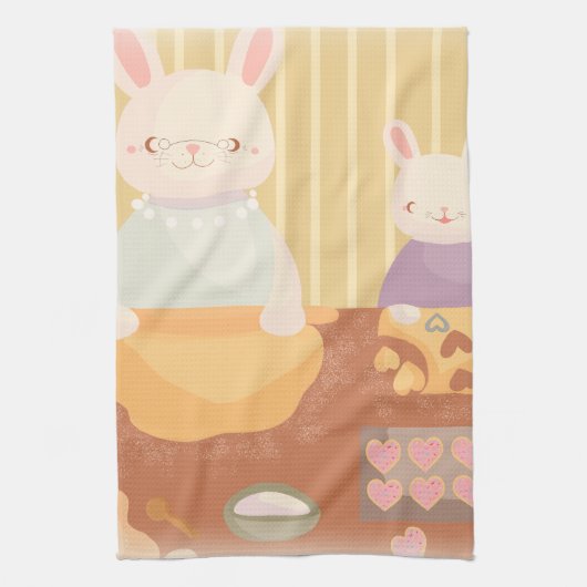 Grandma Baking Cookies Theedoek (Verticaal)