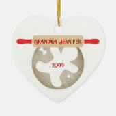 Grandma Baking Ornament Gingerbrood Man (Voorkant)