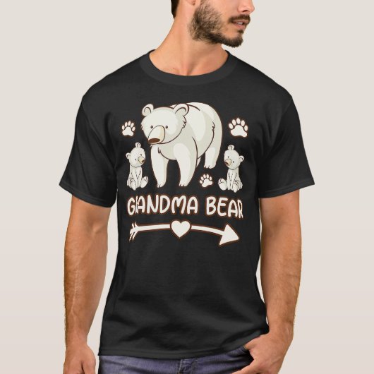 grandma bear shirt for women, grandma bear 2 cub s (Voorkant)