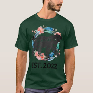 Grandma beer est 2022 new baby zwangerschaps moede t-shirt