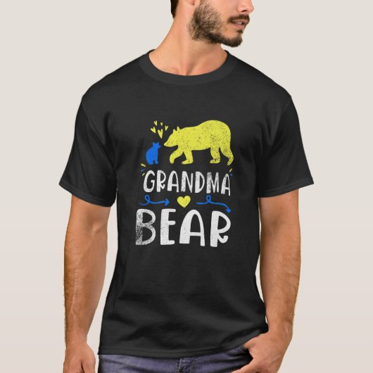 Grandma Beer Family Matching Down Syndrome Awarene T-shirt (Voorkant)