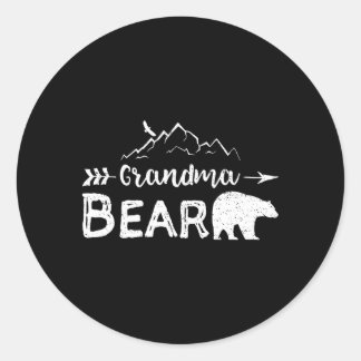 Grandma Beer Family Ronde Sticker