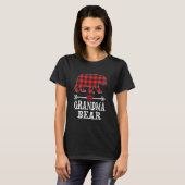 Grandma Beer Kerstmis Pajama Red Pset Buffalo T-shirt (Voorkant volledig)