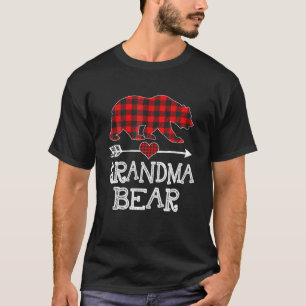 Grandma Beer Kerstmis Pajama Red Pset Buffalo T-shirt