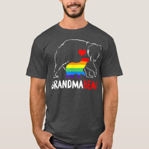 Grandma Beer Proud mama Rainbow LGBT Pride Mot T-shirt