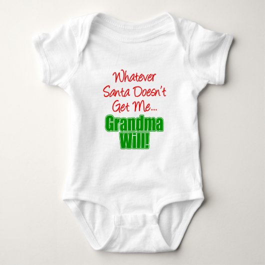 Grandma Better Than Santa Romper (Voorkant)