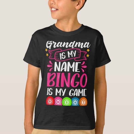 Grandma Bingo Player Funny Bingo Quote Design  T-shirt (Voorkant)