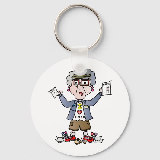 Grandma Bingo Sleutelhanger (Voorkant)
