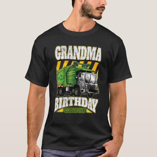 Grandma Birthday Crebage Trucks T-shirt (Voorkant)