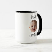 Grandma Birthday Gift – Custom Baby Face  Mok (Voorkant rechts)