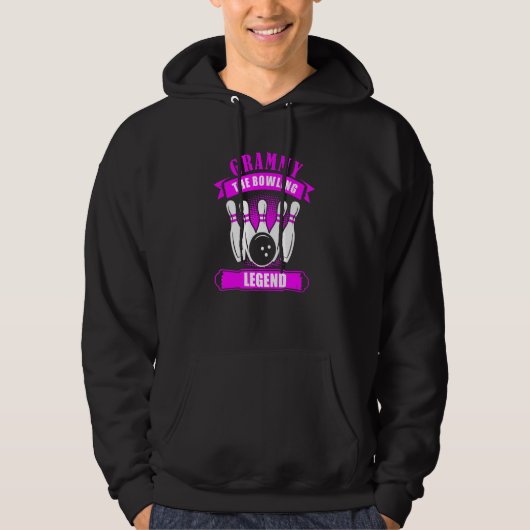Grandma Bowlers Ten Pin GRAMMY Legend Bowling Hoodie (Voorkant)